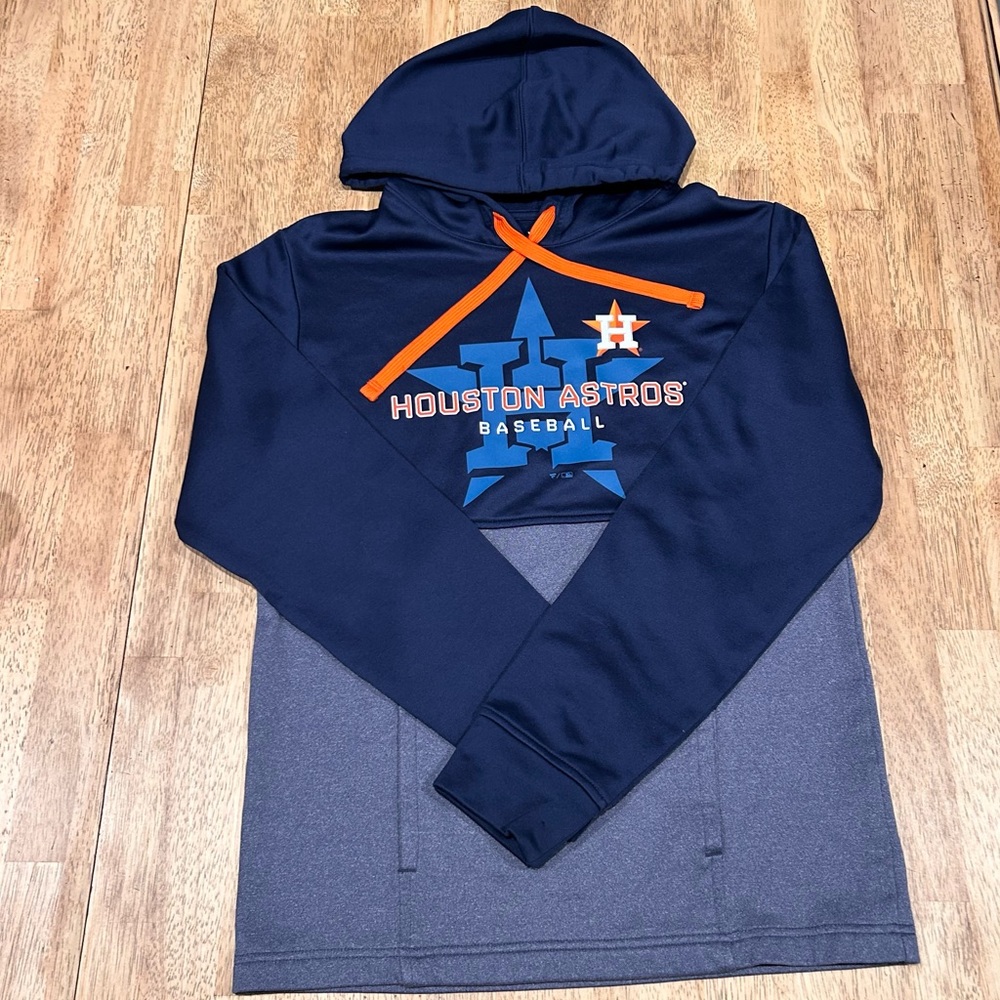 Houston Astros Fanatics Call the Shots Navy Men's‎ Pullover  Hoodie Size Small - Picture 2 of 9
